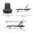 PE Wicker Chaise Lounge