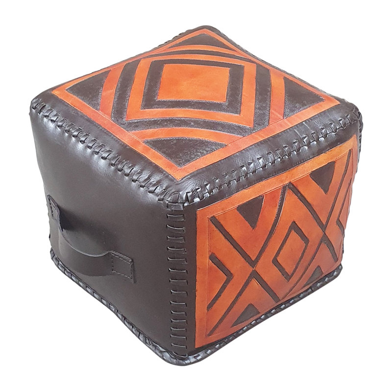 Leather Pouf