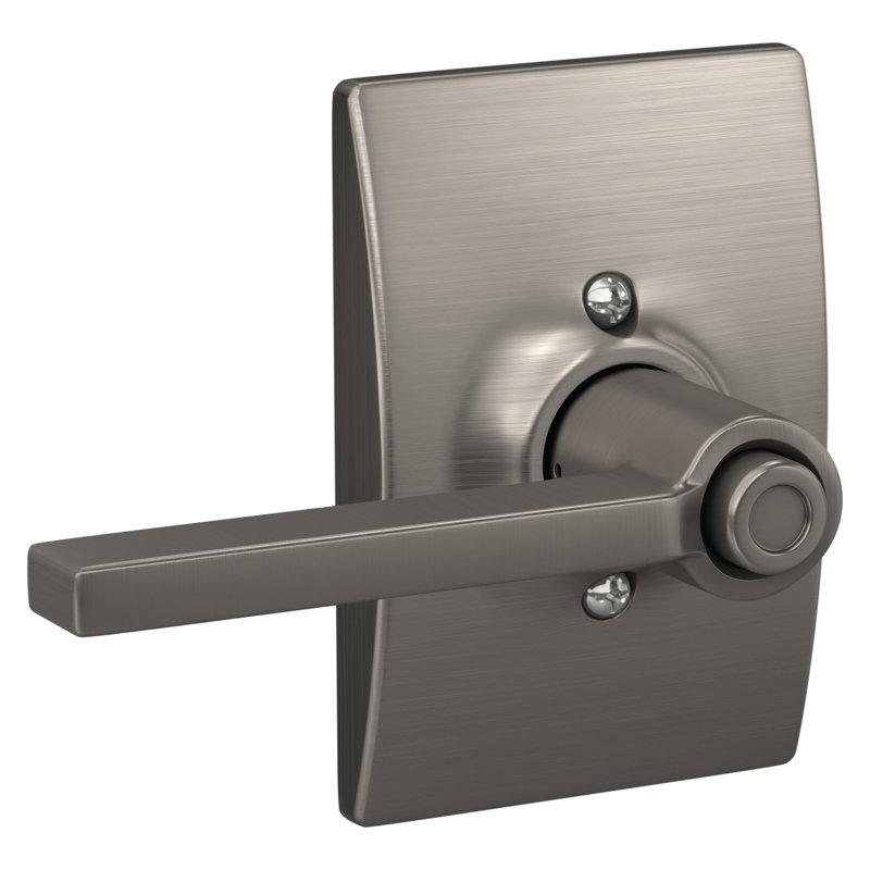 Poignée de porte verrouillable Latitude, Nickel satiné