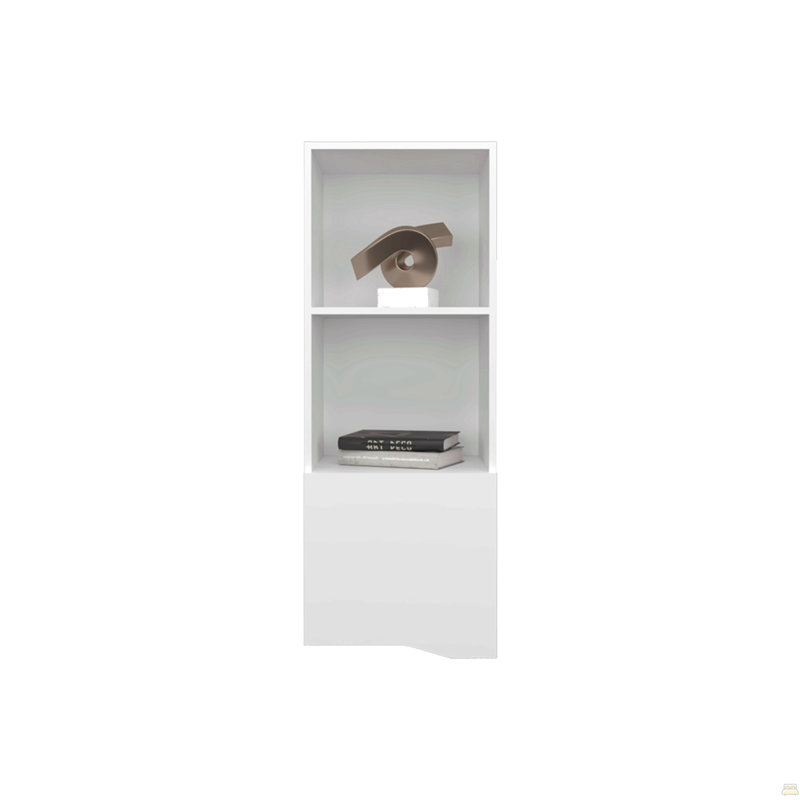 Armoire murale Hopewell, salon, Blanc