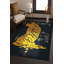 Tapis tissé à imprimé tigre noir Mosso-1423242367