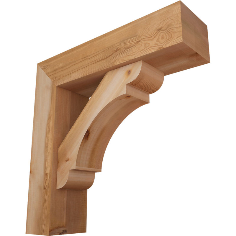 Support de bloc olympique avec entretoise décalée, 28 po x 28 po, Cèdre rouge occidental de l 7 1/2 po (lisse)