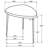 Matviey Triangular Solid Wood End Table Black