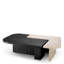 Coffee Table Yardham Travertine Charcoal Grey Oak Veneer Set Of 2