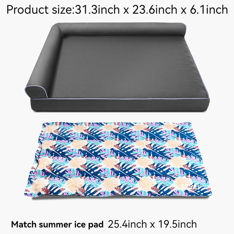Canapé pour animal de compagnie, H 6,1 po x l 31,3 po x P 23,6 po