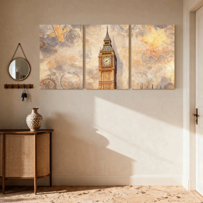 «Fashion Steampunk», ensemble de 3 impressions sur toile, H 18 po x l 36 po