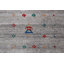 Tapis rayé gris Gabbeh 5 x 5