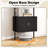 2PCS 72.5'' Tall Bookshelf 5 Tier Wall Mount Ladder Bookcase w/ Cabinet-1975028015-1975028008