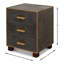 Table de chevet 3 tiroirs Shagreen-59407348