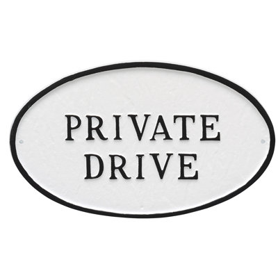 Plaque de jardin privée