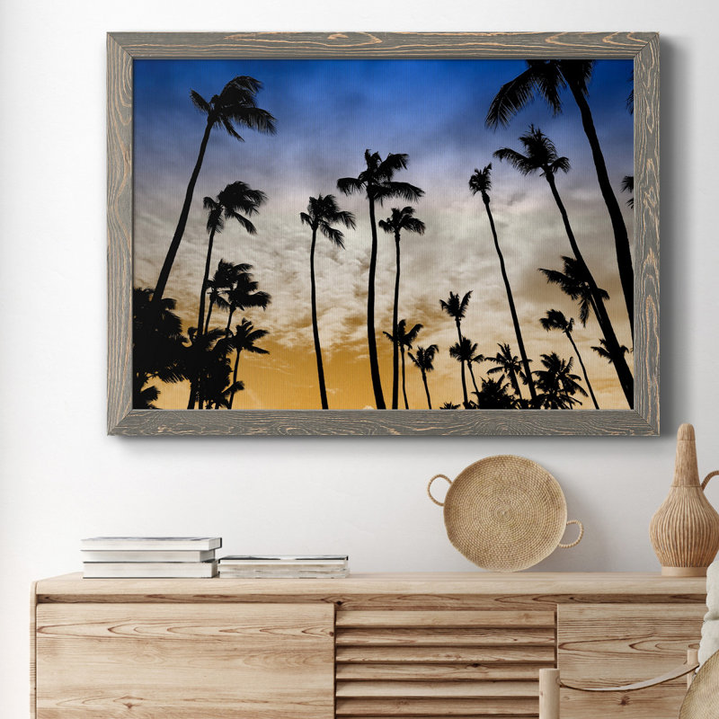 Evenings Edge - Reproduction de photo sur papier encadrée, H 31,5 po x l 23,5 po x P 1,5 po, gris