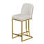 2 tabourets de bar modernes - blancs, avec des sièges doux et confortables. Matériaux fabriqués pour la stabilité. Convient à divers endroits. Installation facile à nettoyer. Fonction de glissement équipé. Fauteuil peu encombrant