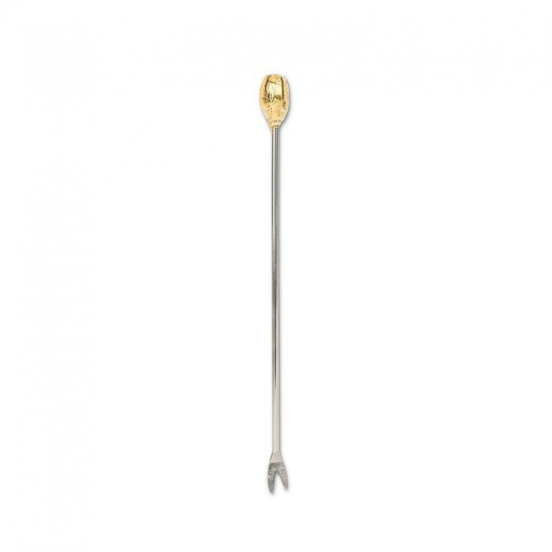 Gold Oval Ball Cocktail Pick