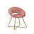 Downey Velvet Accent Chair with Gold Metal Legs-1186218266