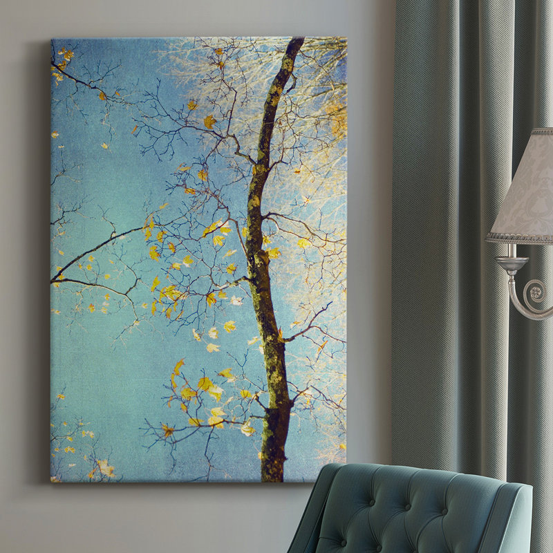 - Peinture sur toile tendue, H 48 po x l 32 po x P 1 po