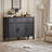 47.2" Large Buffet Cabinet Sideboard With Drawers,Shelves And Doors-1302509529