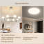 Lustre rond en cristal 35,4 "DEL-923524984