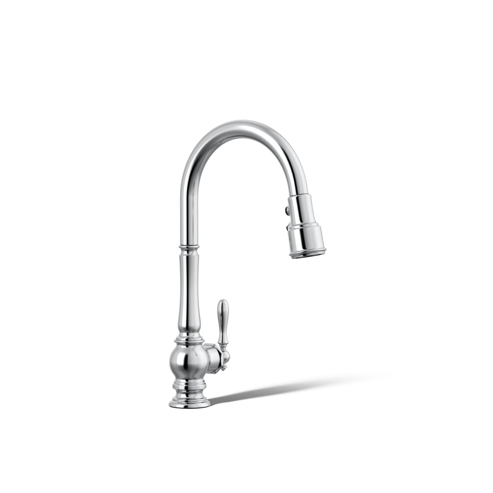 Artifacts Pull-Down Kitchen Faucet, Polished Chrome
