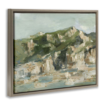 «Rough Rocky Cliff Landscape», art mural encadré par Floater