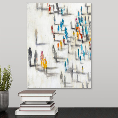 «Past and Présent City», peinture sur toile