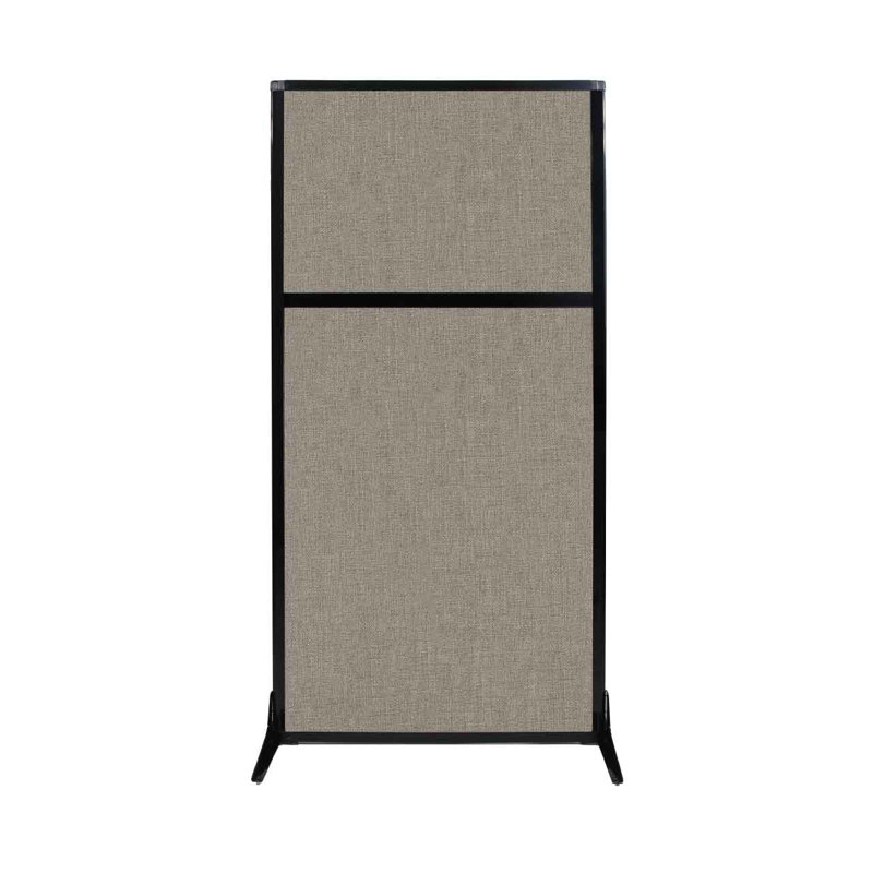 Cloison de poste de travail, Galet chaud, 33"