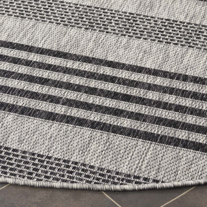 Tapis intérieur / extérieur Gonsalve Performance Performance, Rond 6 pi 7 po