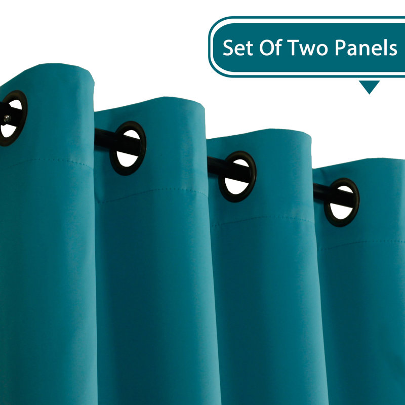 Blackout Curtains for Bedroom/Living Room 2 Panels Set - Thermal Insulated Room Darkening Grommet Top Curtains, 52" W x 96" L