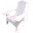 White Solid Wood Chair With Umbrella Holder, Comfortable And Versatile, For Outdoor Indoor Use, Patio, Porch, Deck, Garden, Poolside Seating Hole - Relaxing Comfort, Versatile Use Patio Porch Deck-203252484