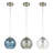 Mackey Azura Hammered Blue Glass Pendant-2060030684