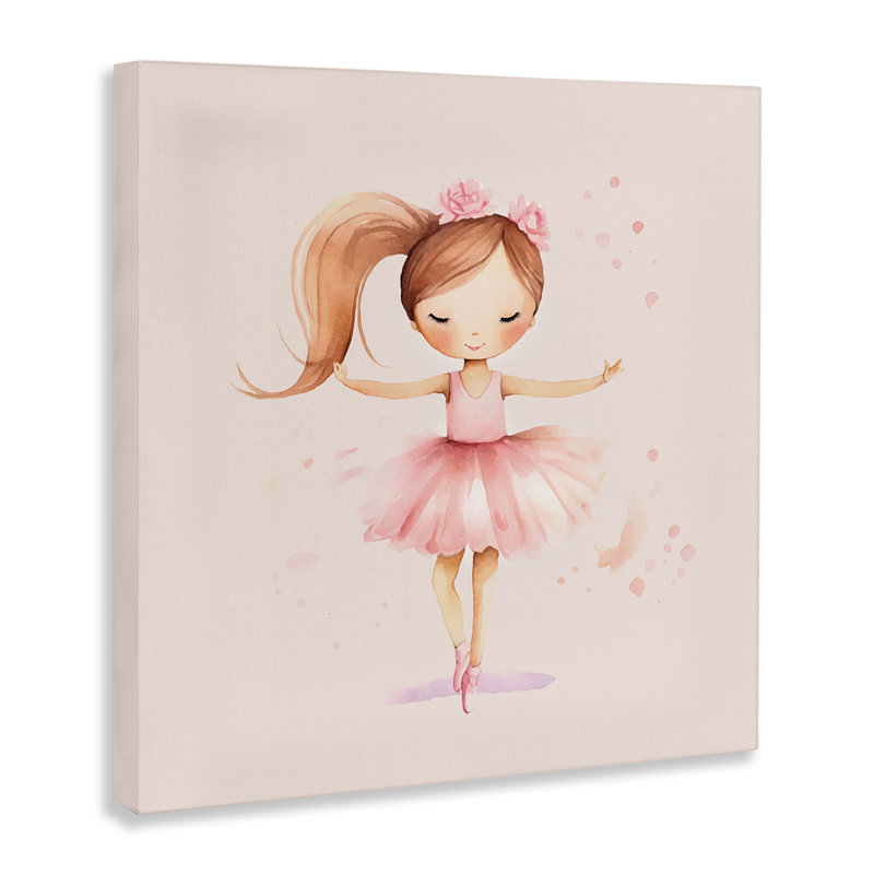 «Little Dancer Girl», art mural sur toile par Andrea Haase, H 30 po x l 30 po
