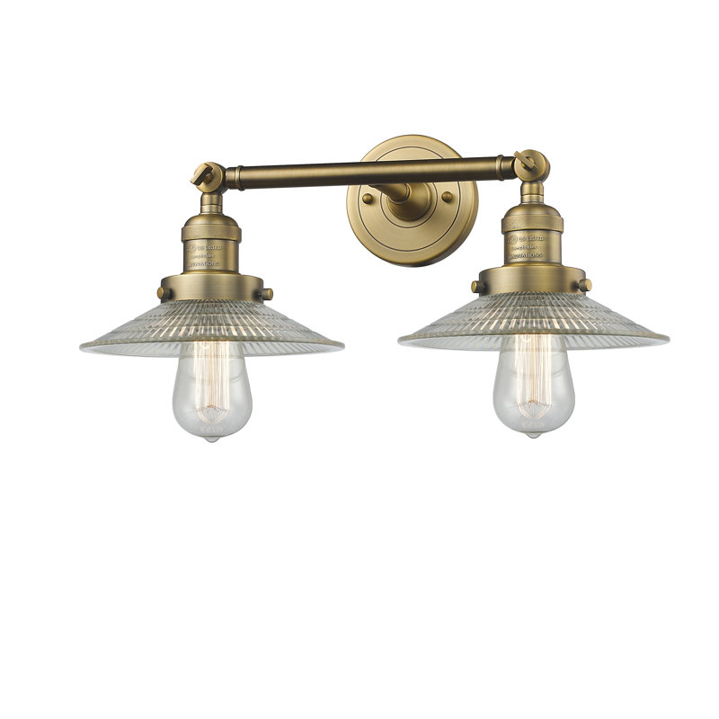 Miramontes Armed Sconce, Brushed Brass, Clear, 60 Watt Vintage Incandescent Bulb