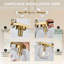 Luminaire suspendu lustre doré Mid Century-1911240603