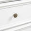 Commode moderne blanche avec 6 tiroirs spacieux