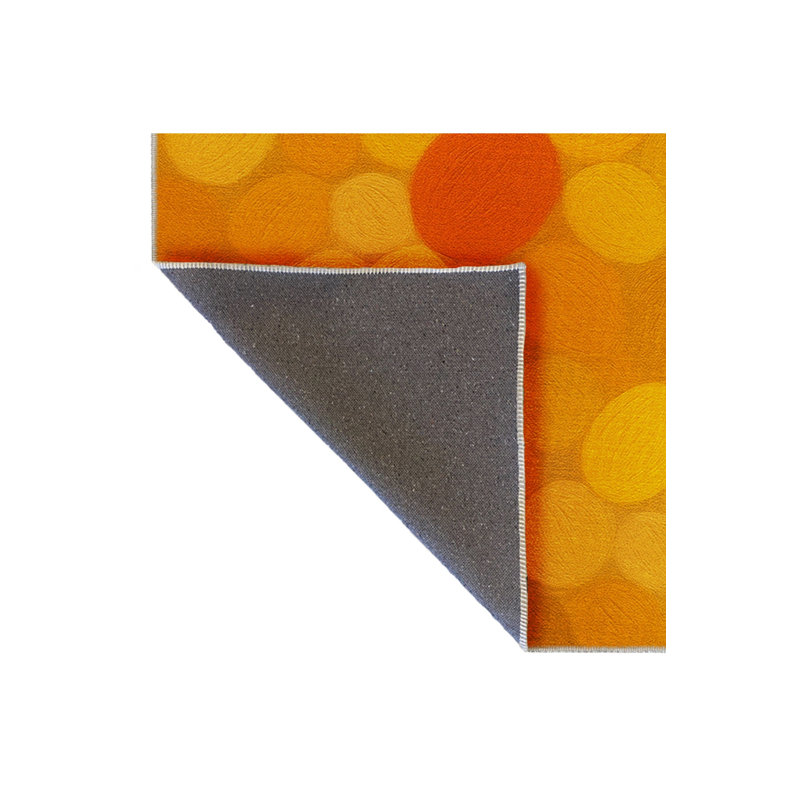 Tapis tissé orange traditionnel Mosso, 2'6" x 4'11"
