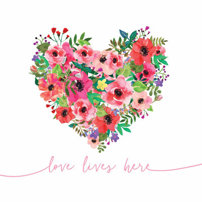" Love Lives Heheart Flowers "