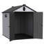 Remise extérieure pour outils 6 * 8 pi - Espace de rangement spacieux et imperméable 6 x 8 pi avec intérieur en plastique spacieux