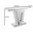 Maybree 46.65'' Glass Top Console Table