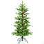 Arbre de Noël 4 pi avec 100 lumières DEL chaudes, 298 pointes en PE + PVC, fil à mémoire dépliable, structure à charnière et support en métal stable - arbre de Noël à assemblage facile-117671963