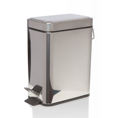 Steel Step On Kitchen Trash Can - 5L