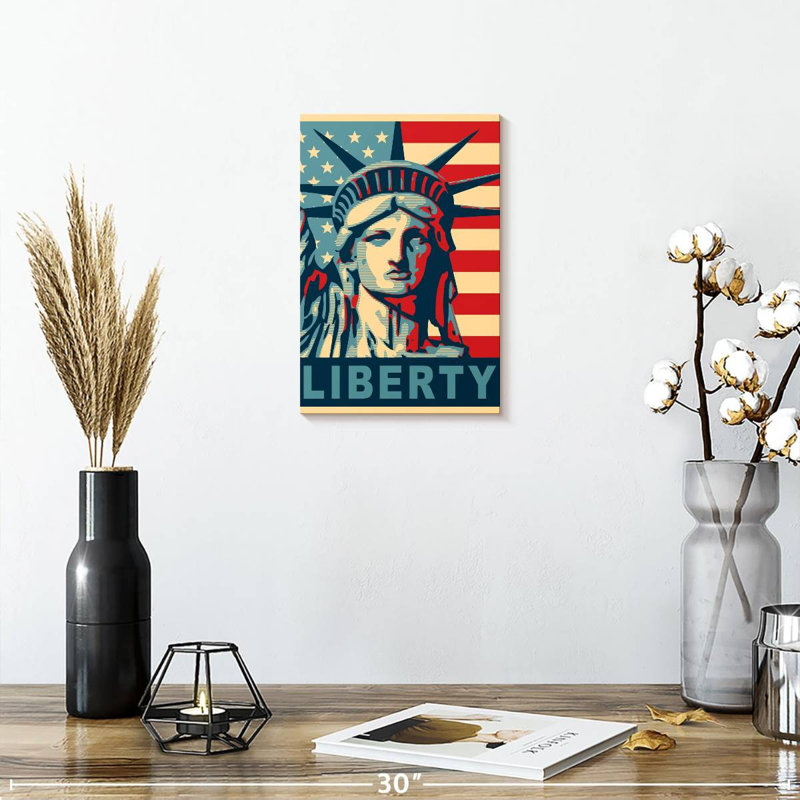 Liberty Poster, 12" H x 8" W