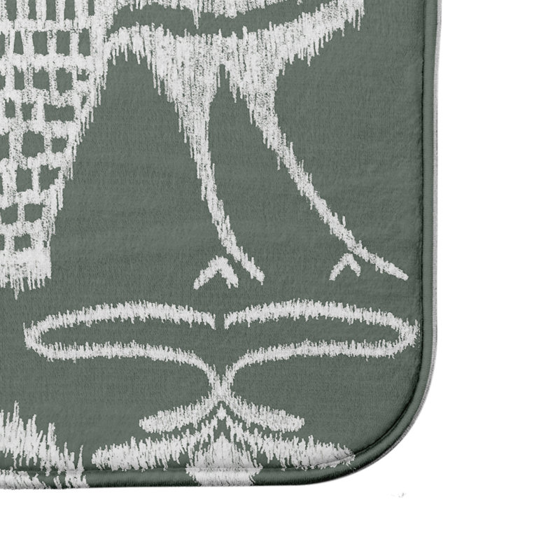 Tapis de bain Garold, l 17 po x L 24 po, Gris