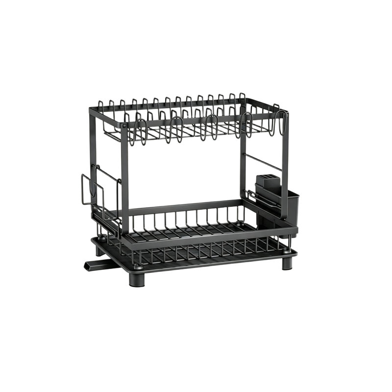 Steel Two Tier Dish Rack