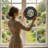 7.8"H Moon Pattern Stained Glass Window Panel