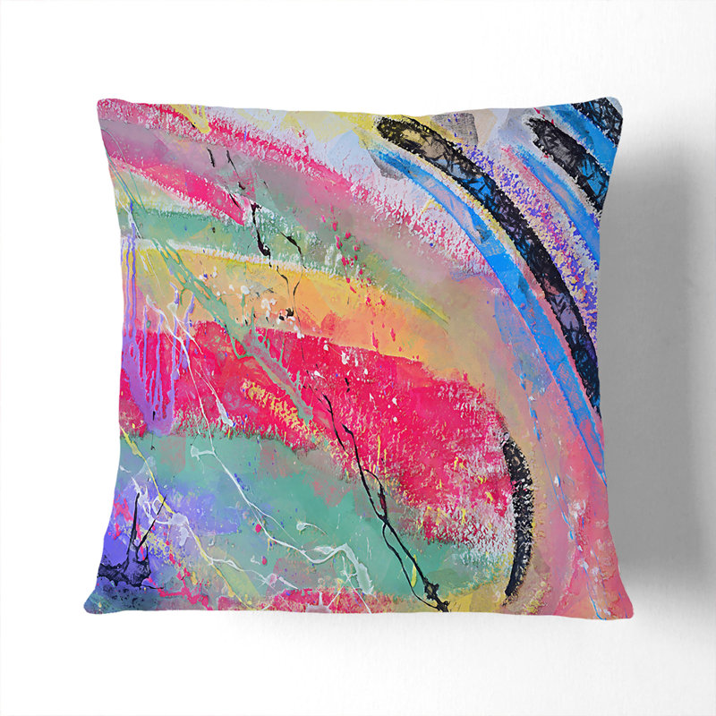 In a Trance Cushion with Filling, 55cm H x 55cm W x 20cm D, Black