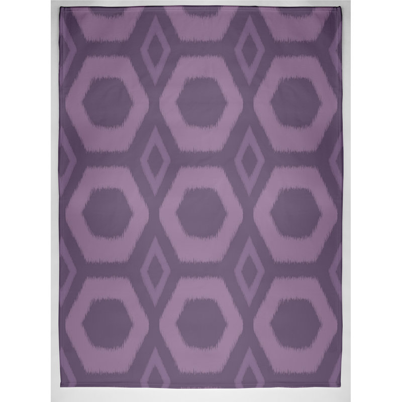 Jessamine Plain Weave / Muslin Throw Blanket, Purple