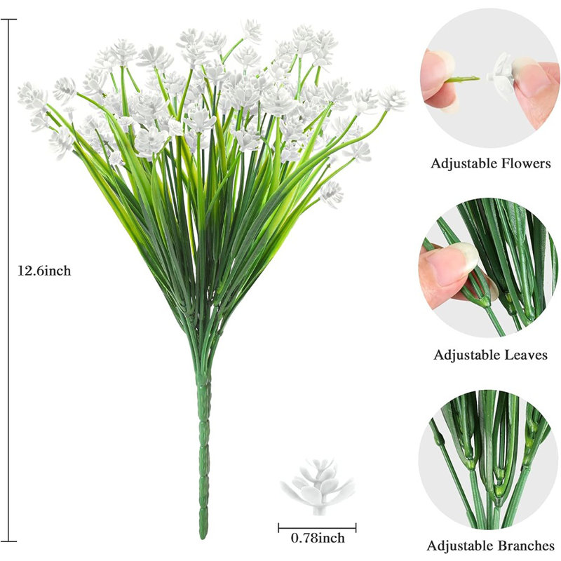 20 paquets de fleurs artificielles pour l'extérieur ...