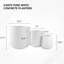 Tali 3 Piece Round Concrete Planter, Outdoor Indoor Large Planter Pots Containers with Drainage Holes for Set-2097808895