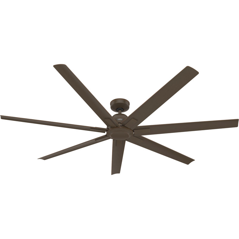 Ventilateur de plafond standard 72 pouces à 7 pales homologué ENERGY STAR avec commande murale, Bronze