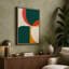Chromatic Quadrants Geometric - Wrapped Canvas-131762030-131762029