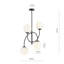 Averell 4 - Light Geometric Chandelier-658611514